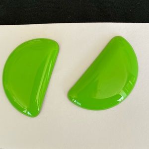 Enamel pierced earrings